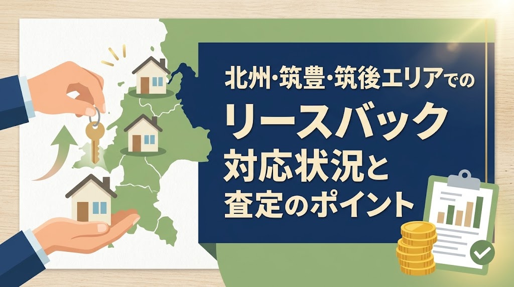 北九州・筑豊・筑後エリアでのリースバック対応状況と査定のポイントの画像