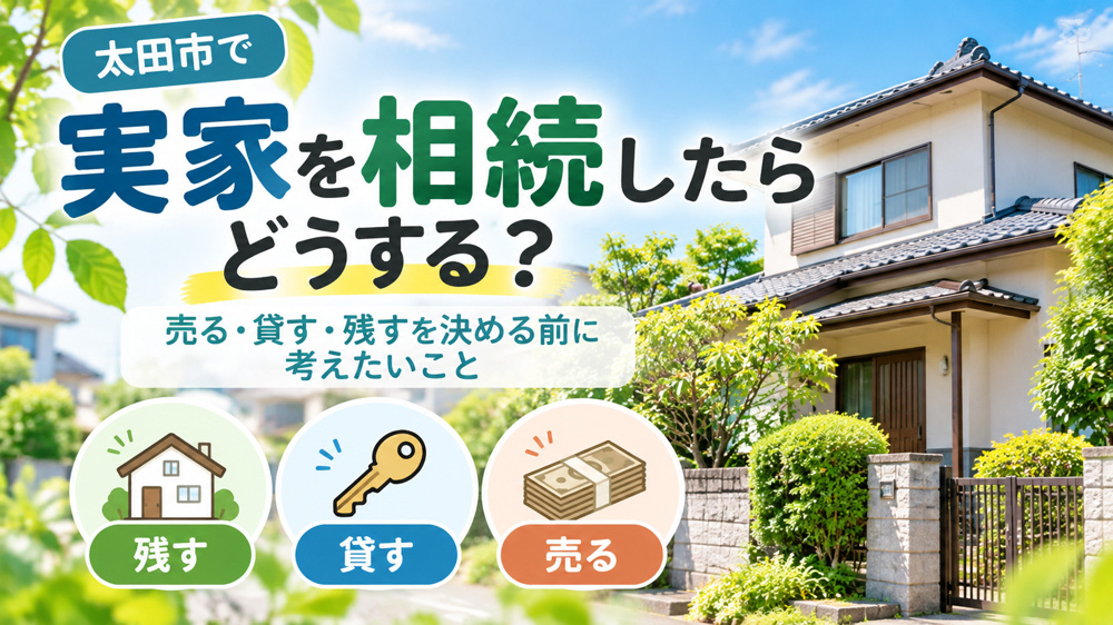 太田市で実家を相続したらどうする？売る・貸す・残す前に考えたいことの画像