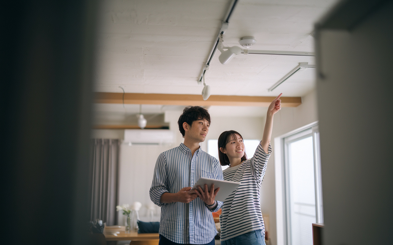 マンションで天井低いと感じたら？照明の選び方で空間を広く見せるコツの画像