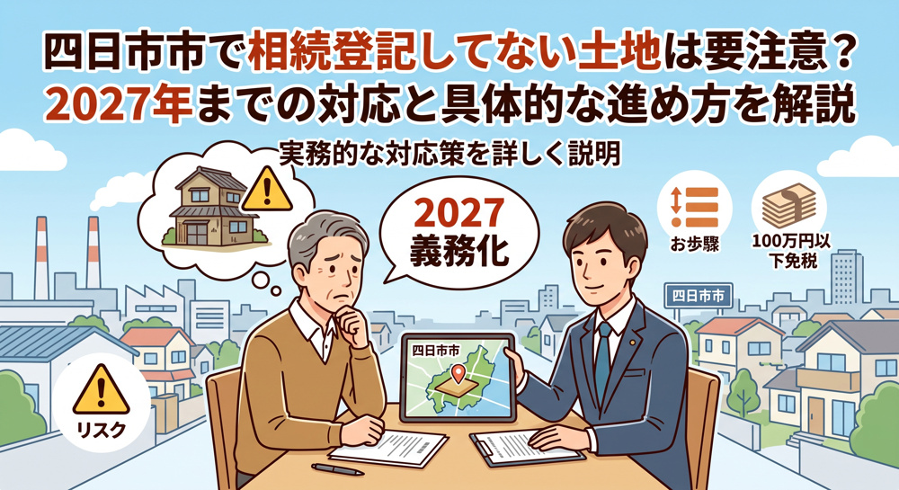 四日市市で相続登記してない土地は要注意？2027年までの対応と具体的な進め方を解説の画像