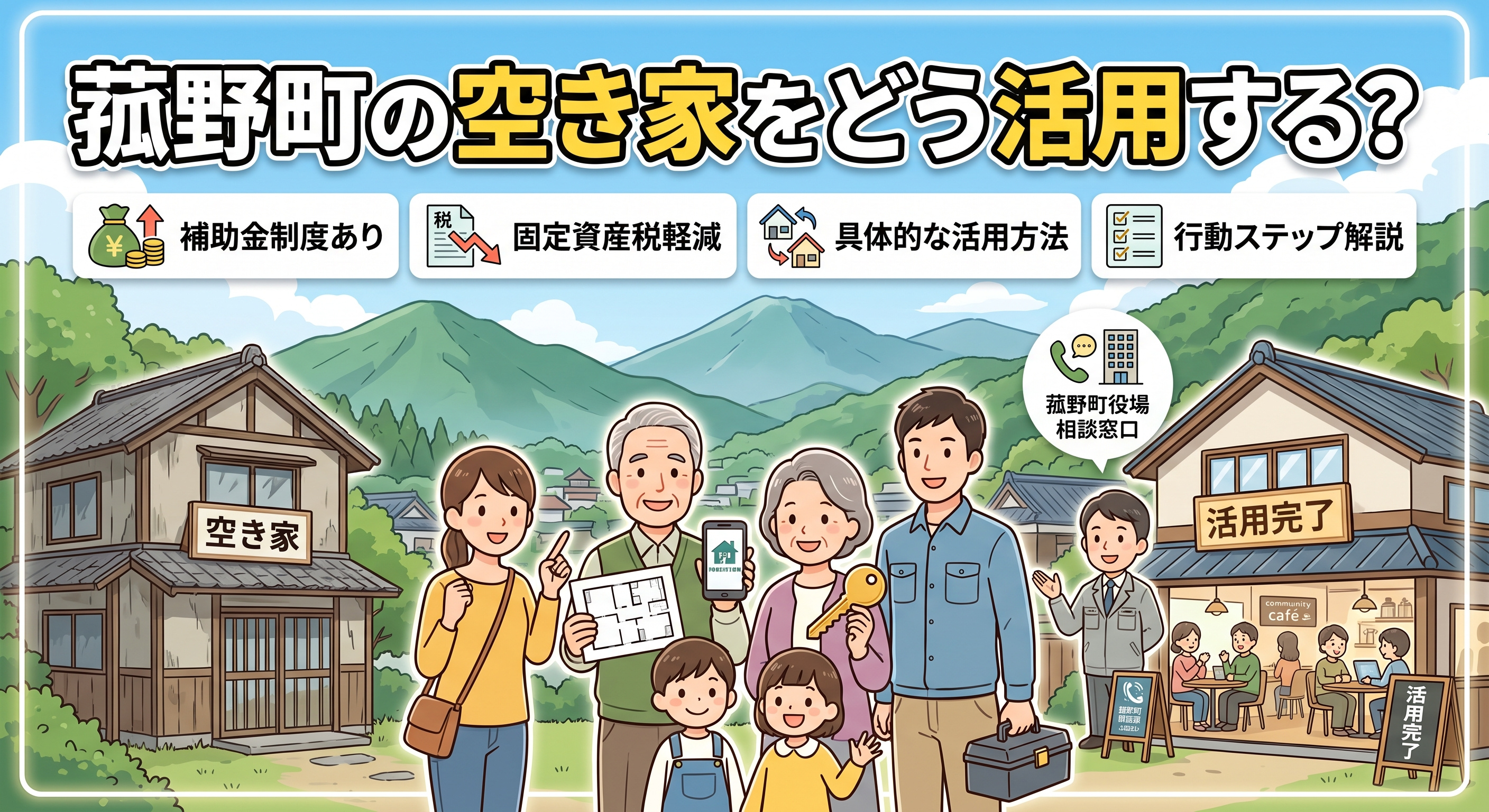 菰野町の空き家をどう活用する？補助金と固定資産税負担軽減のポイントを解説の画像