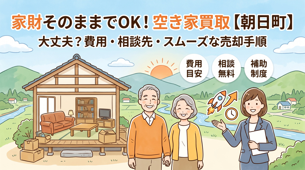 朝日町の空き家買取は家財付きでも大丈夫？費用や相談先とスムーズな売却手順を解説の画像