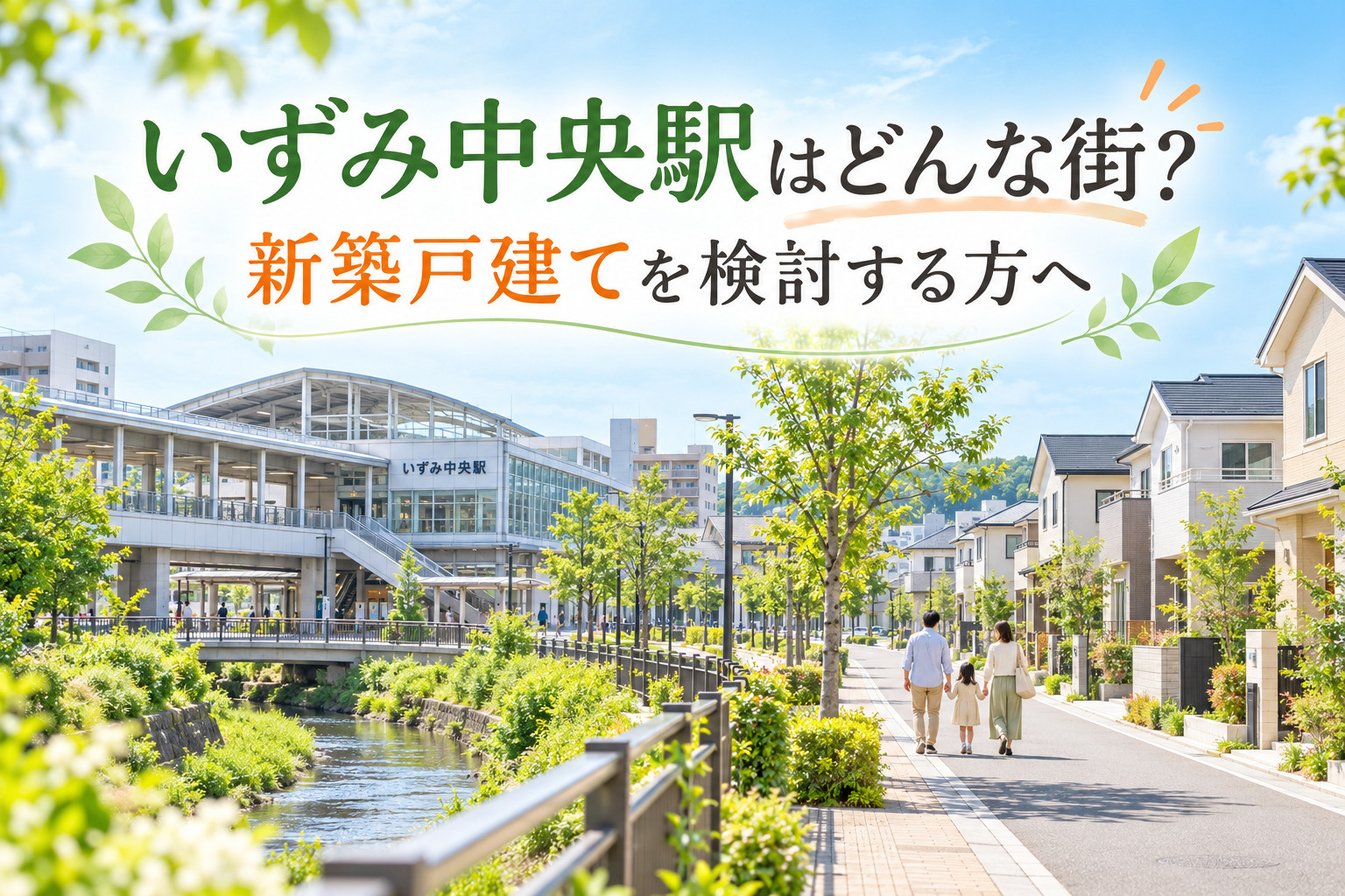 いずみ中央駅はどんな街?新築戸建てを検討する方へ|駅近・平坦・2路線利用も魅力の画像