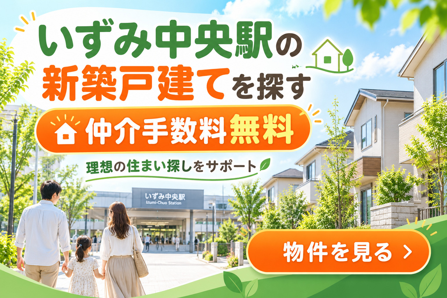 いずみ中央駅の新築戸建てを探す｜仲介手数料無料