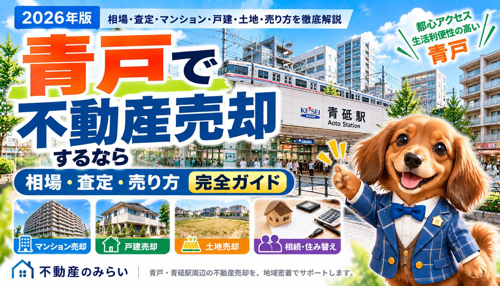 青戸で不動産売却するなら｜相場・査定・売り方を地域密着で解説【2026年版】の画像