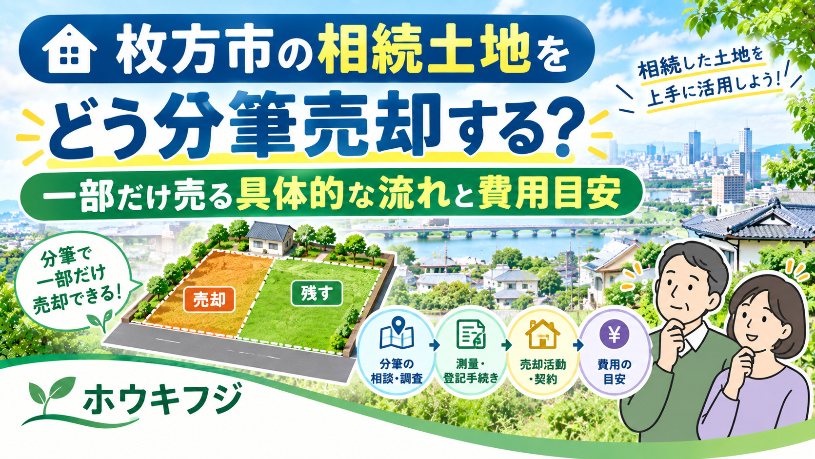 枚方市の相続土地をどう分筆売却する?一部だけ売る具体的な流れと費用目安の画像