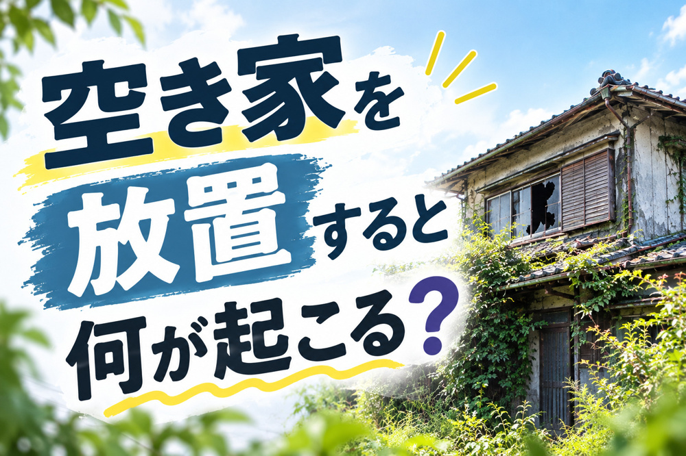 空き家を放置すると何が起こる？見逃せないデメリットと対策を解説の画像