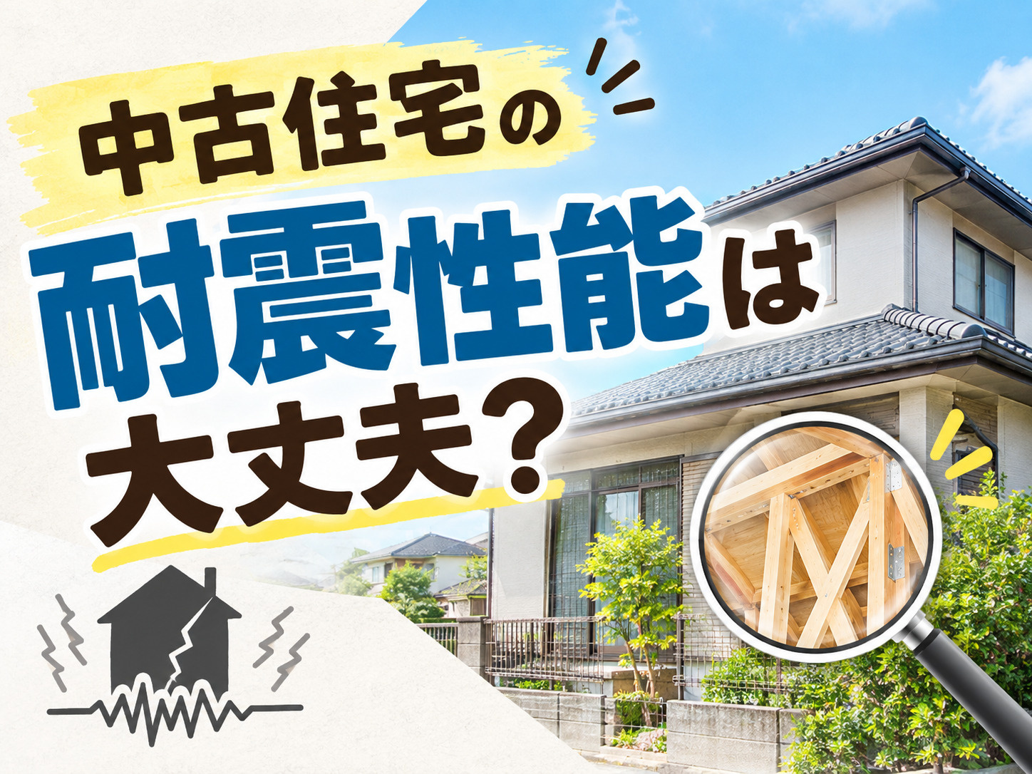 中古住宅の耐震性能は大丈夫?購入前にチェックすべきポイントを解説の画像