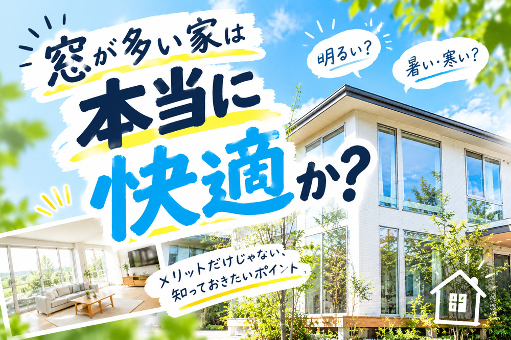 窓が多い家は本当に快適か？メリットと後悔しない考え方の画像