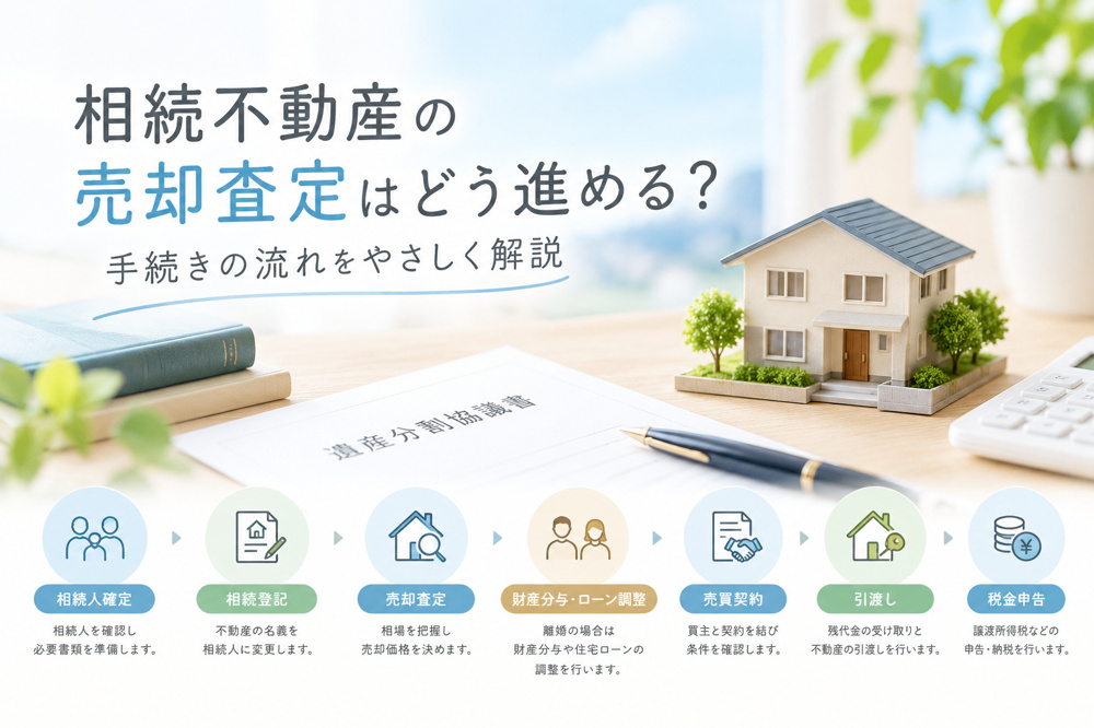 相続不動産の売却査定はどう進める？手続きの流れをやさしく解説の画像