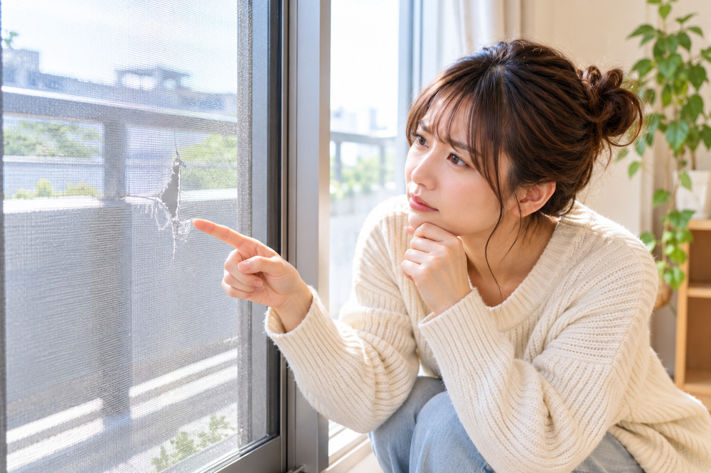 賃貸の網戸が破れたら誰が払う？張り替え・経年劣化・退去時の原状回復を解説の画像