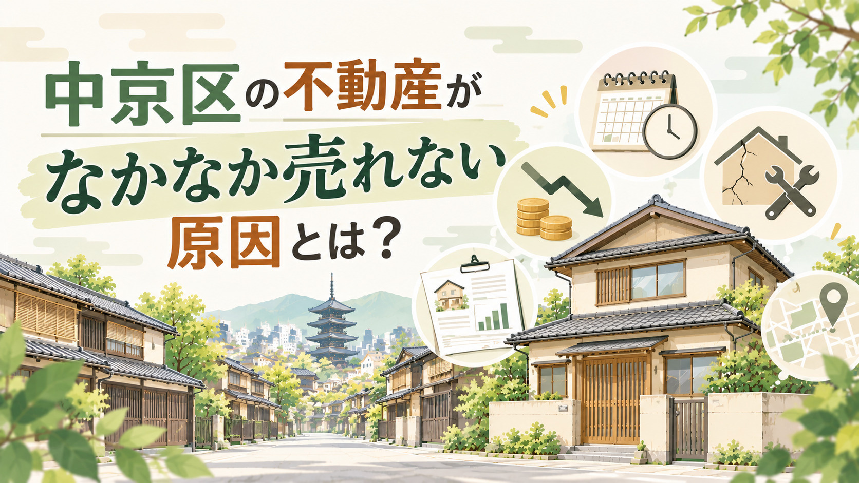 中京区の不動産がなかなか売れない原因とは？売却を成功させるためのポイントを解説の画像