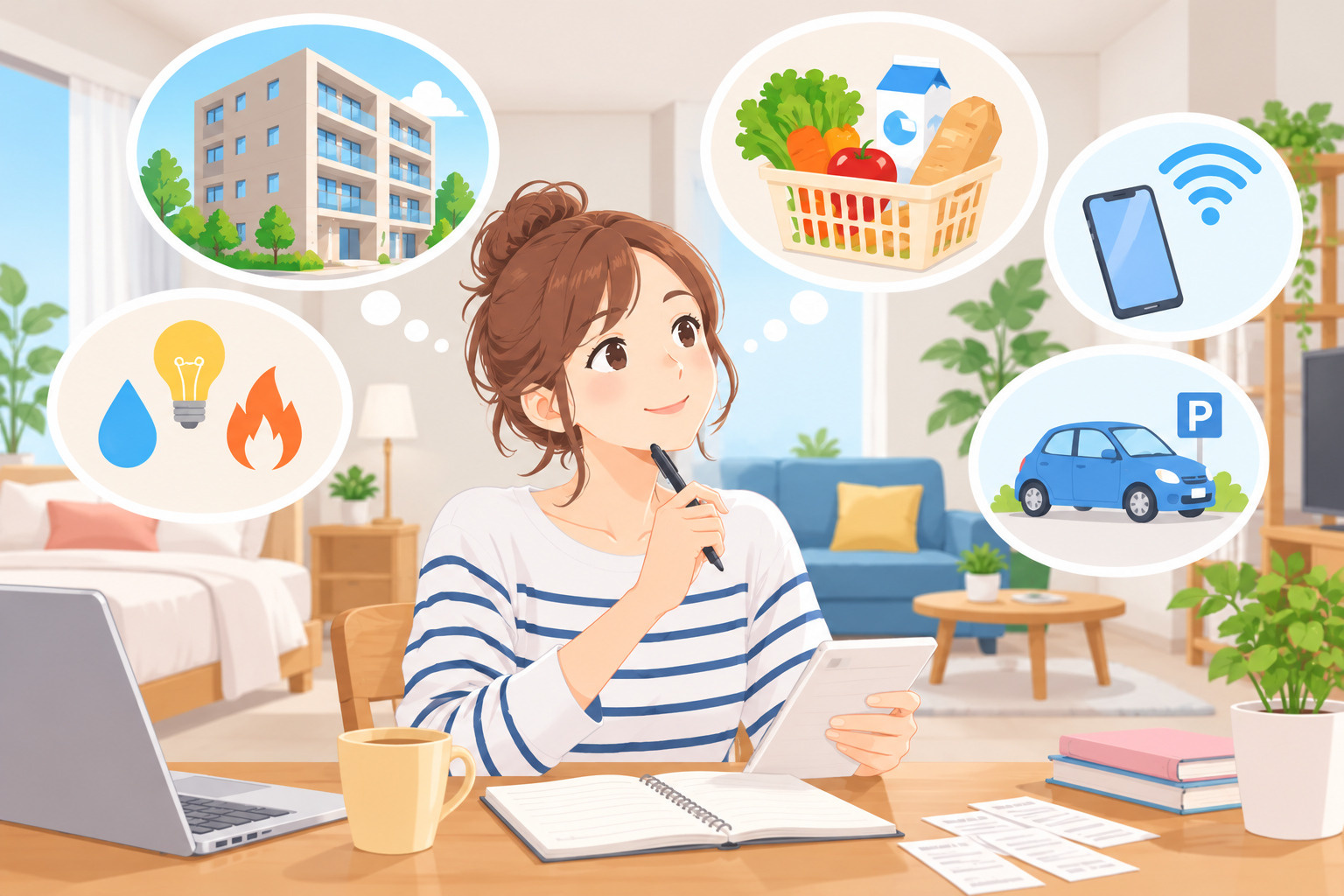 一人暮らしを始める前に知っておきたい「毎月かかるお金」と生活費の考え方の画像