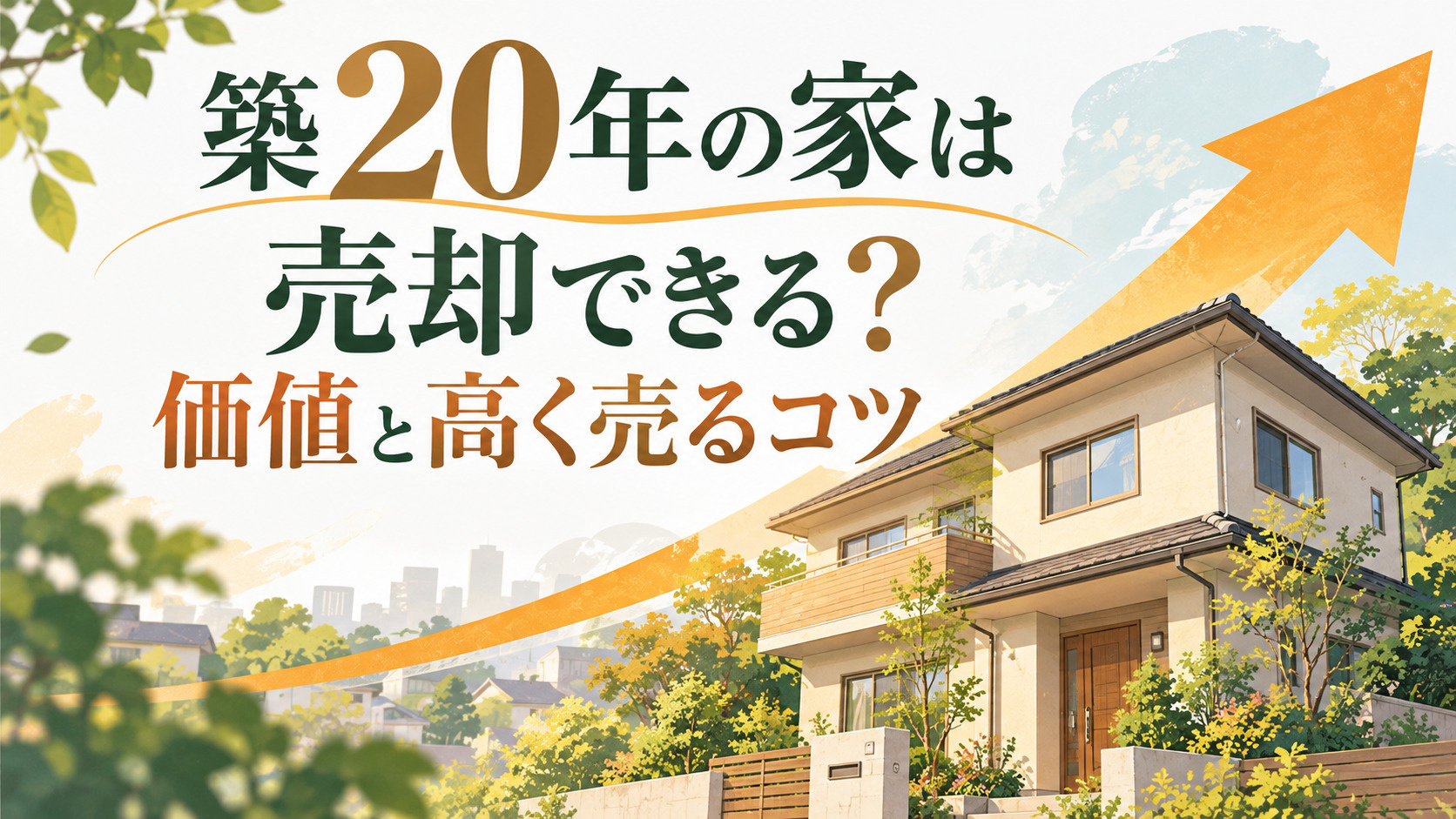 築20年の家は売却できる？価値と高く売るコツ アイキャッチ画像