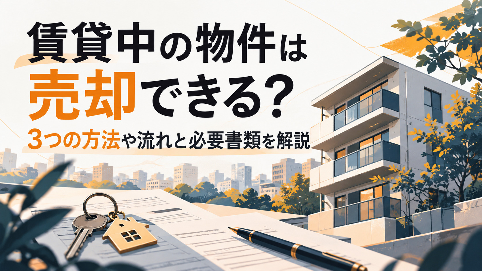 賃貸中の物件は売却できる？3つの方法や流れと必要書類を解説の画像
