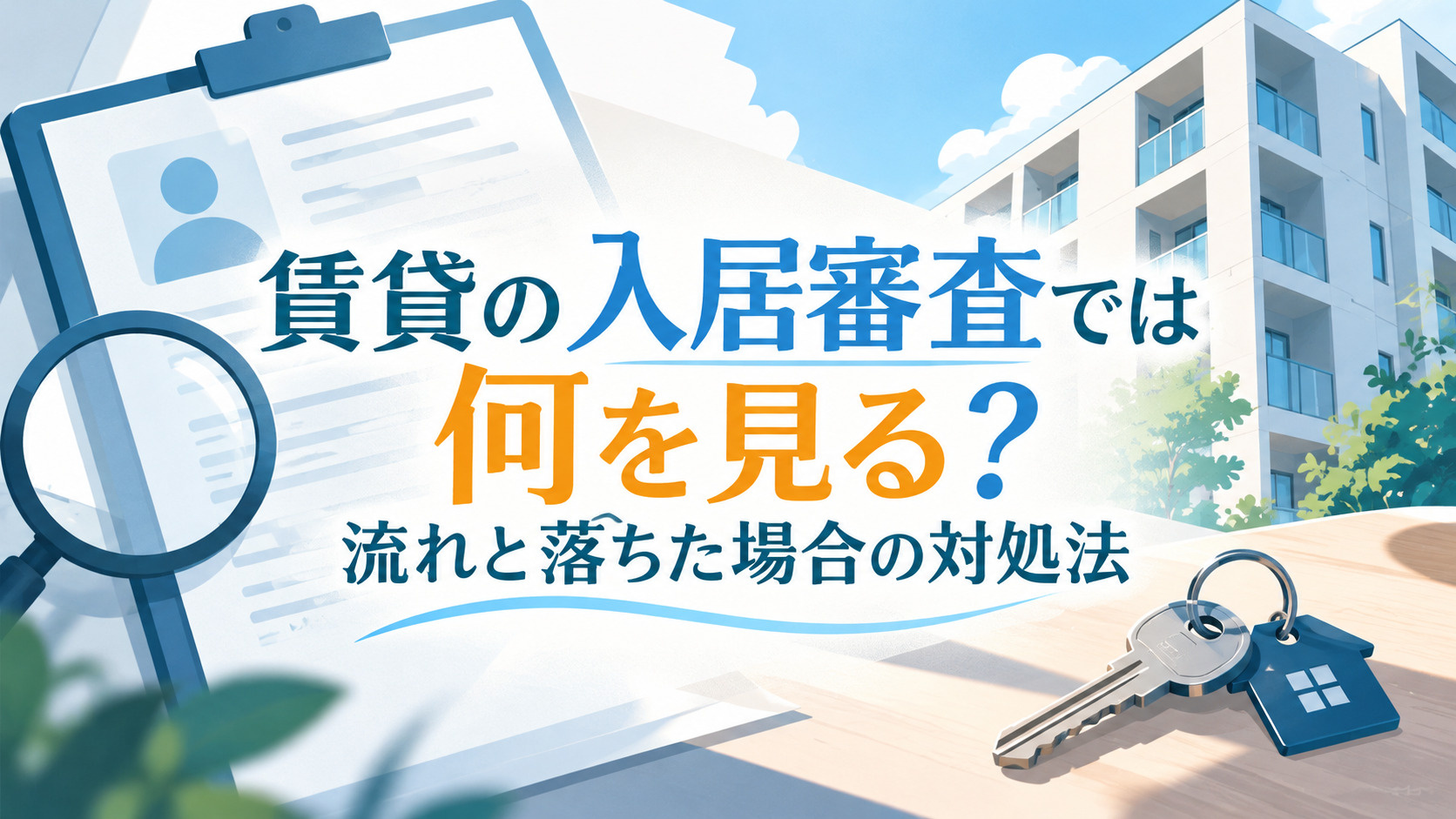 賃貸の入居審査では何を見る？流れと落ちた場合の対処法 アイキャッチ画像