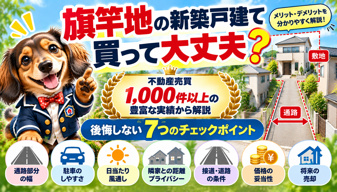 旗竿地の新築戸建ては買って大丈夫？後悔しない7つのチェックポイントの画像