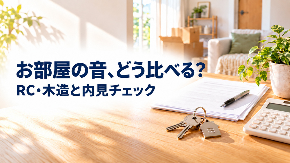 鹿屋市で静かに暮らすにはどのアパートが良い？RCと木造の防音性能を比較して解説の画像