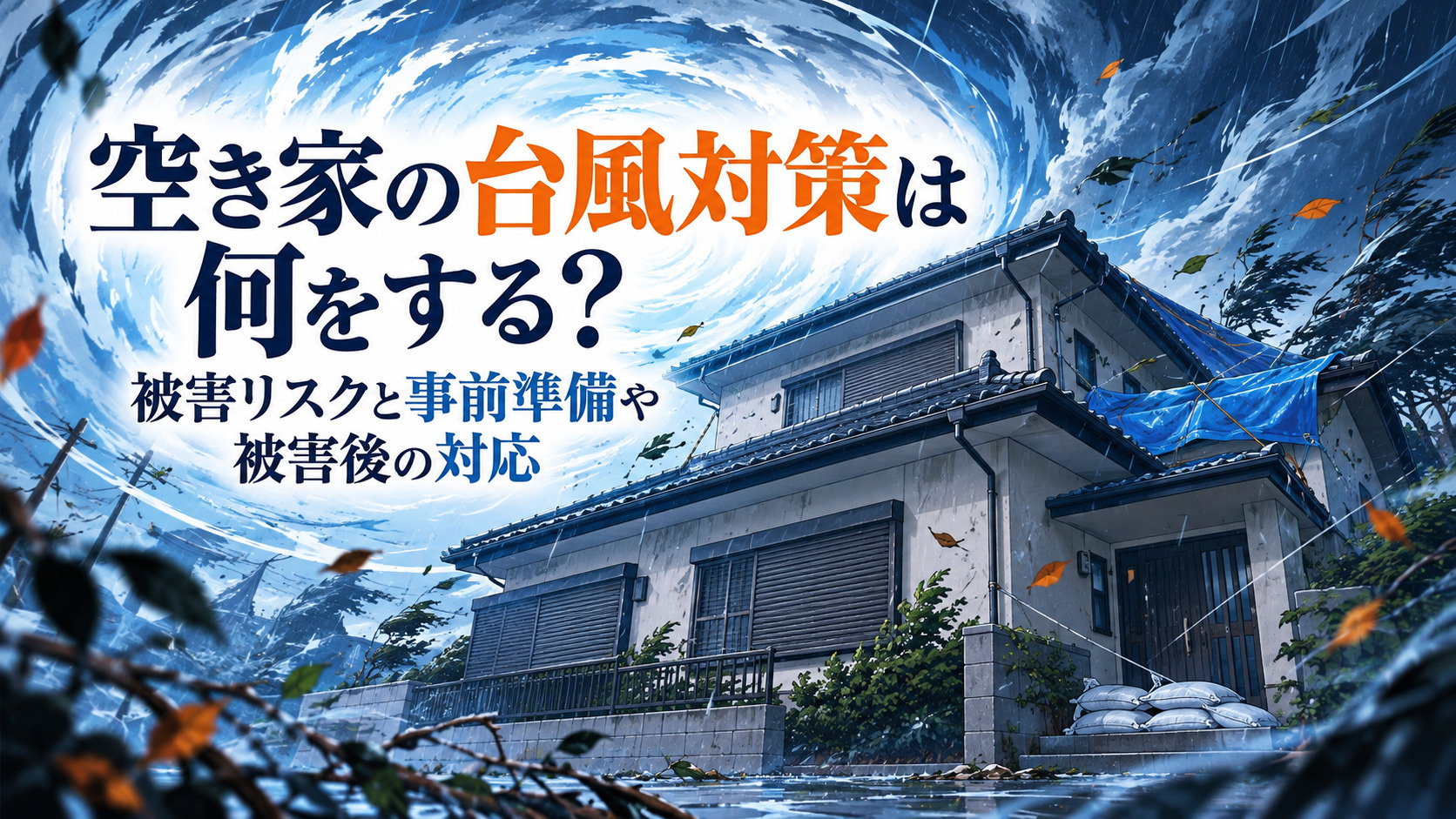 空き家の台風対策は何をする？被害リスク・事前準備・被害後の対応を解説の画像