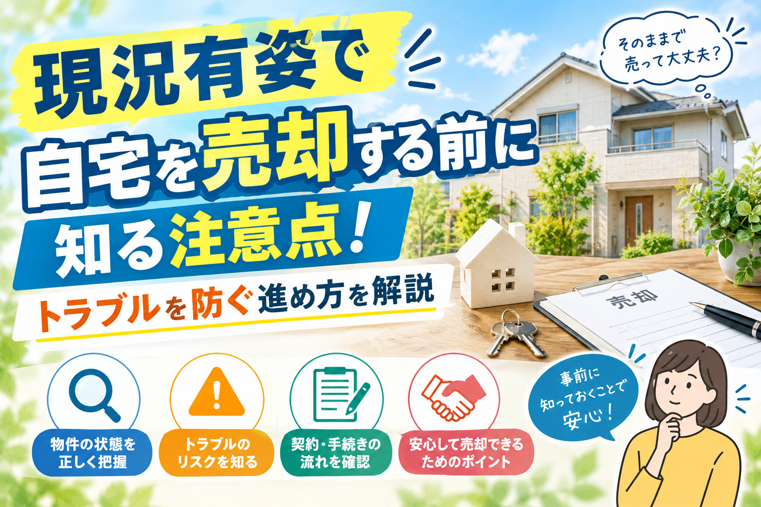 現況有姿で自宅を売却する前に知る注意点！トラブルを防ぐ進め方を解説の画像