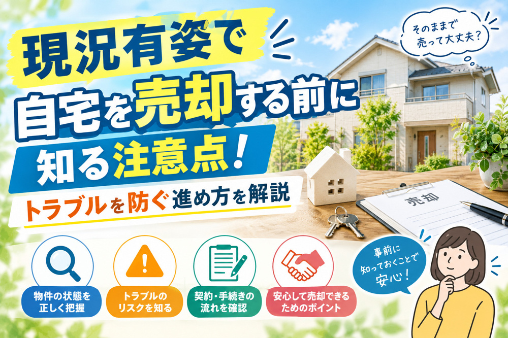 現況有姿で自宅を売却する前に知る注意点！トラブルを防ぐ進め方を解説の画像