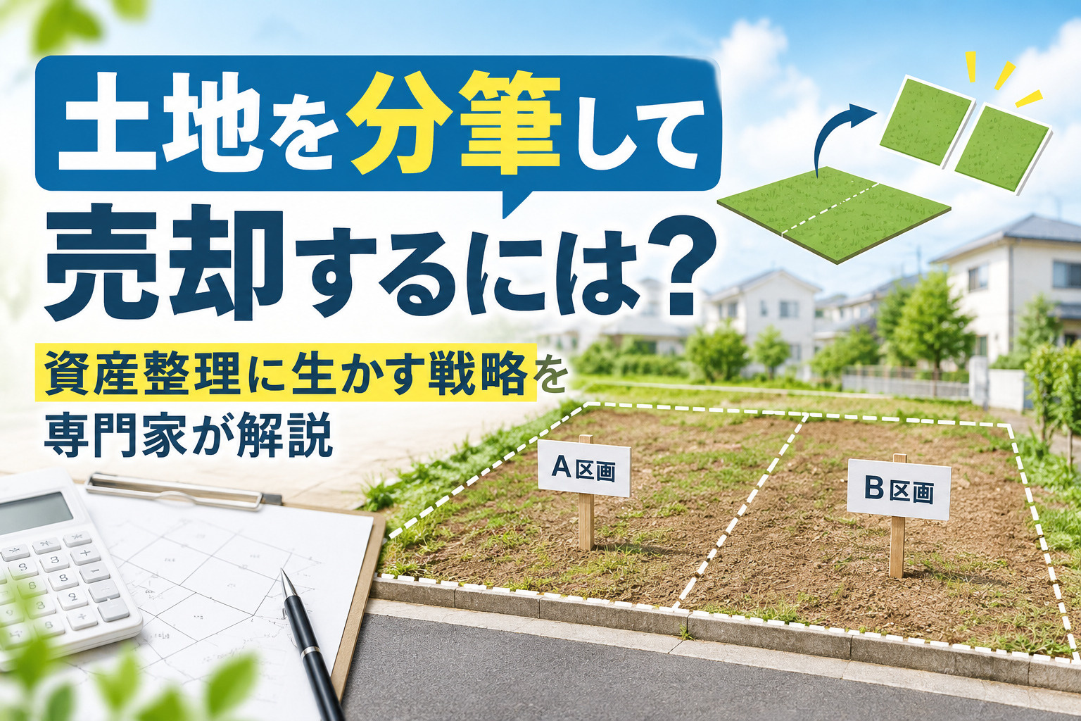 土地を分筆して売却するには?資産整理に生かす戦略を専門家が解説の画像