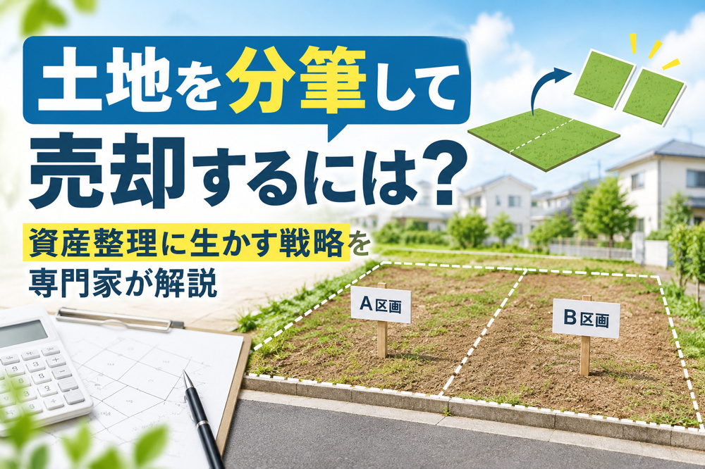 土地を分筆して売却するには？資産整理に生かす戦略を専門家が解説の画像