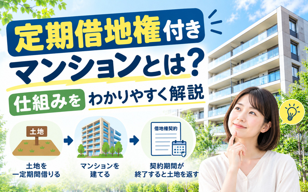 定期借地権付きマンションとは？仕組みをわかりやすく解説の画像