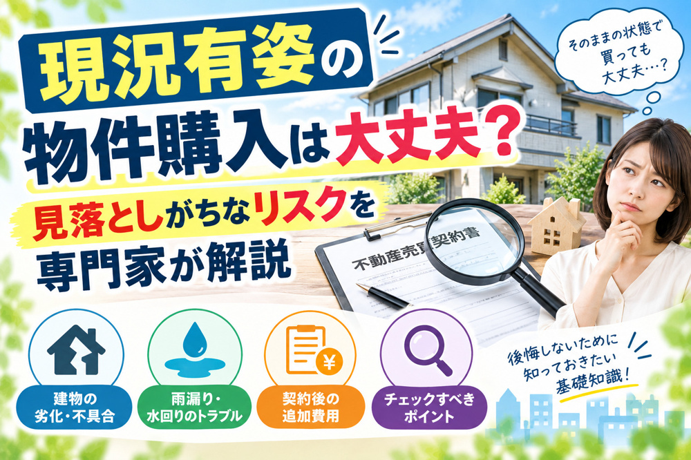 現況有姿の物件購入は大丈夫？見落としがちなリスクを専門家が解説の画像