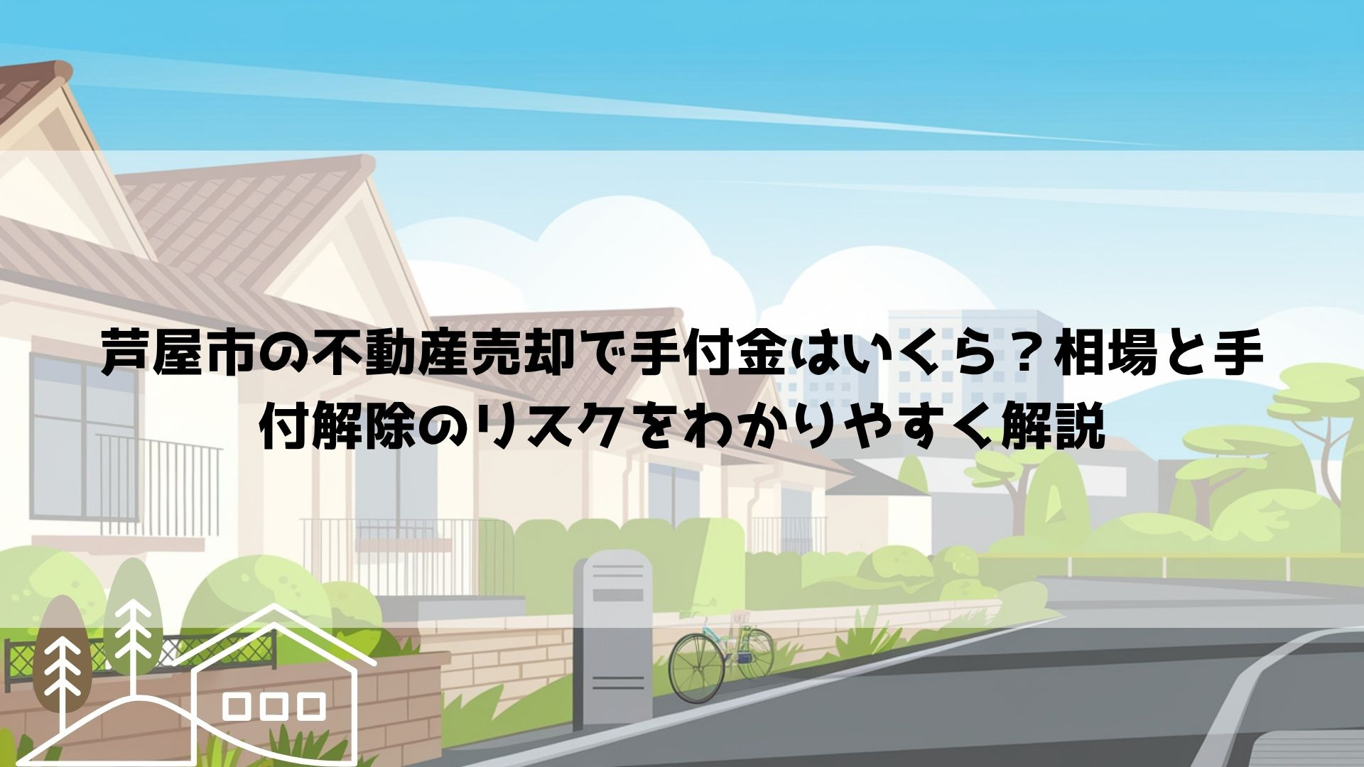 【2026年最新】芦屋市の不動産売却で手付金はいくら？相場と手付解除のリスクをわかりやすく解説の画像