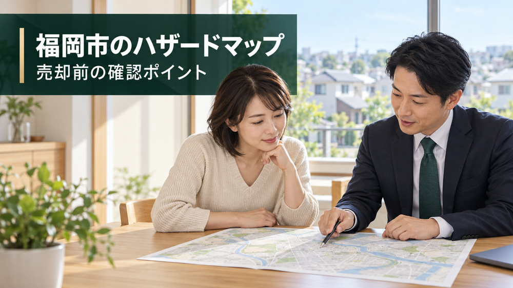 福岡市で不動産を売却する前に確認したいハザードマップ｜洪水・内水・高潮の見方の画像