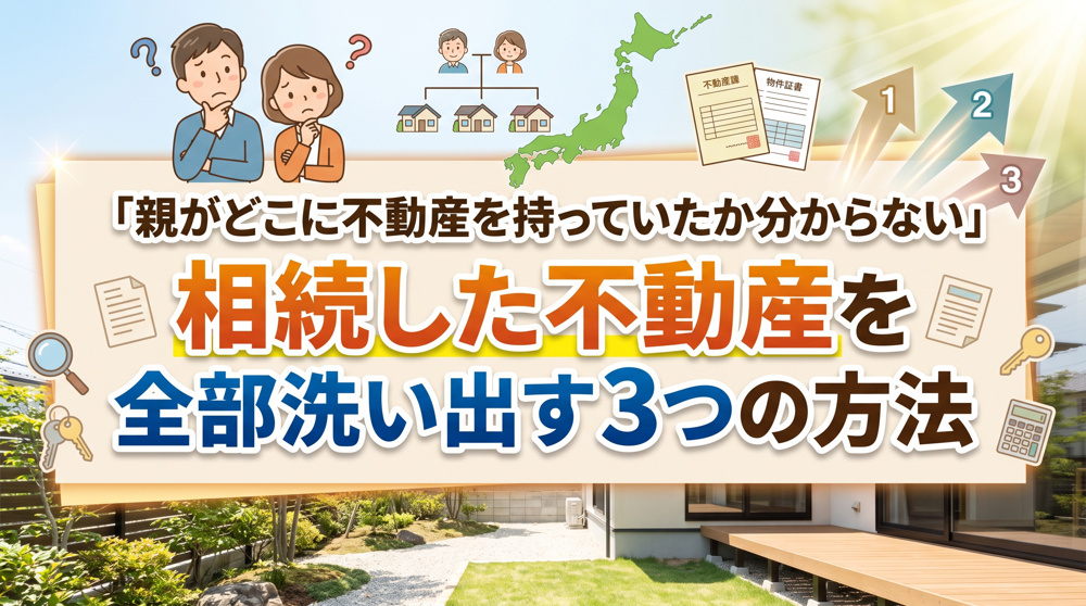 「親の不動産」を全部調べる3つの方法｜名寄帳と新制度の画像