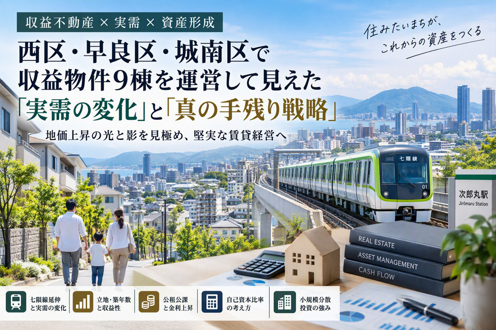 福岡で収益物件9棟を運営して見えた「実需と真の手残り戦略」の画像
