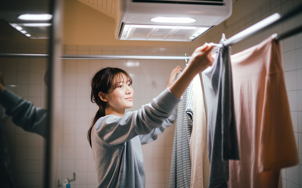 浴室乾燥機の正しい使い方は?洗濯物を早く乾かすコツを解説の画像
