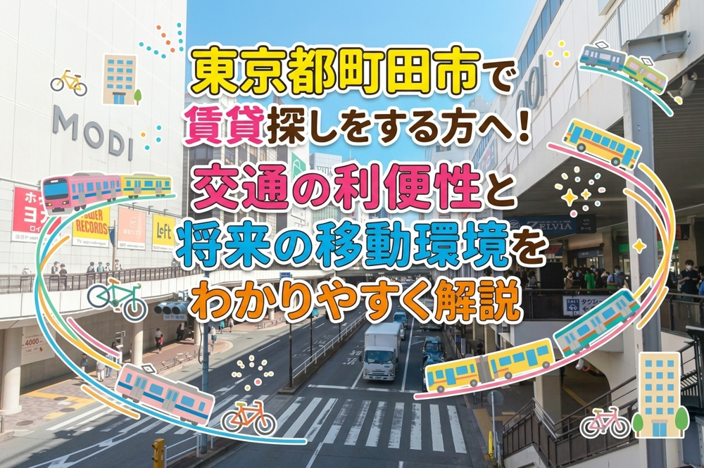 東京都町田市で賃貸探しをする方へ！交通の利便性と将来の移動環境をわかりやすく解説の画像