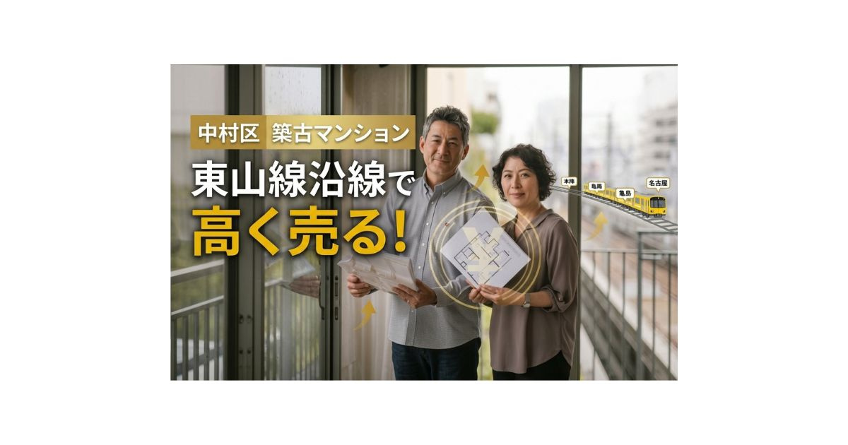 中村区の築古マンションを東山線沿線で高く売る方法！相場と売却準備から高値成約のコツまで解説の画像