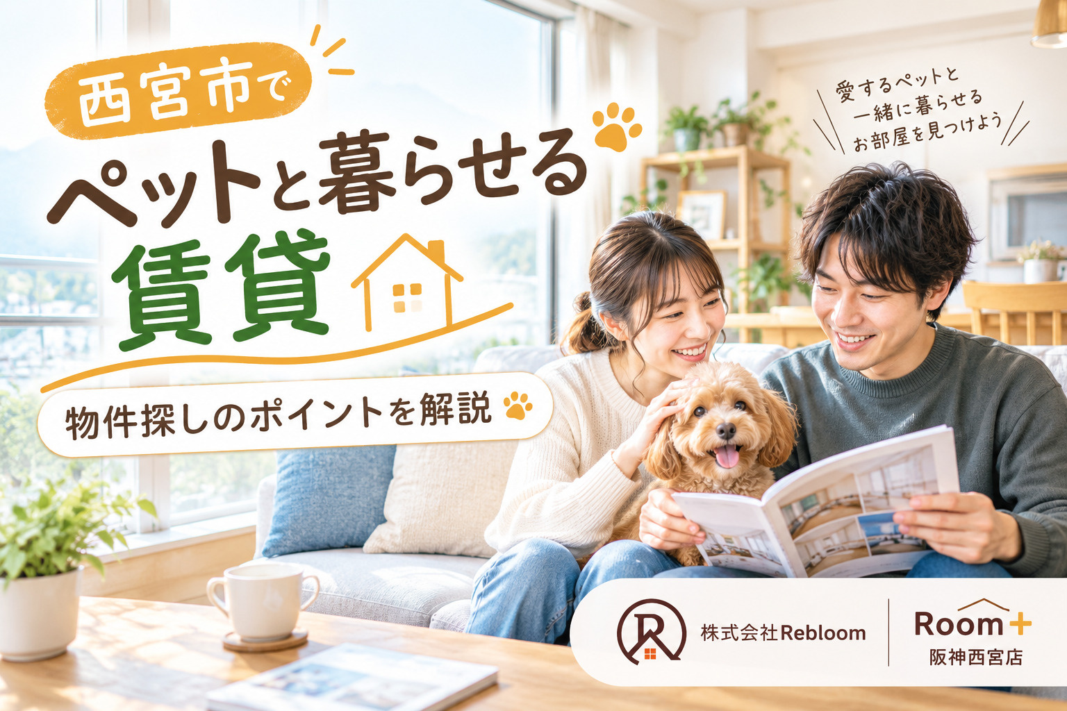 西宮市でペットと暮らせる賃貸を探すときのポイント｜ペット可物件の注意点も解説の画像