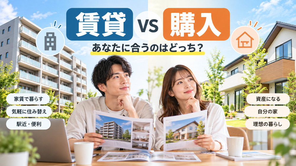 つくば市のファミリー向け住まい選び！賃貸vs購入をシミュレーションで比較の画像