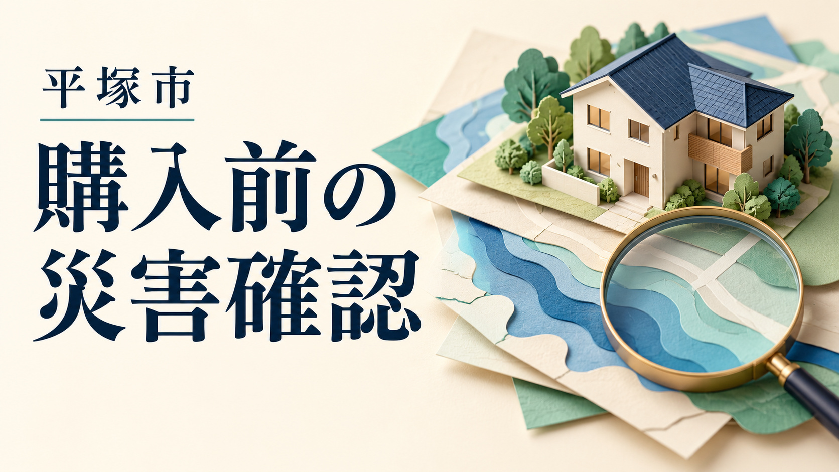 平塚市で家を買う前のハザードマップ確認|洪水・内水・津波を住所別に調べるの画像