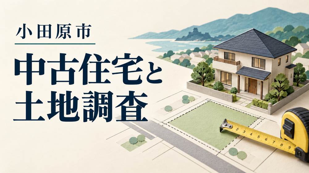 小田原市で中古住宅を買う前に｜土地・道路・建替え条件の調べ方の画像