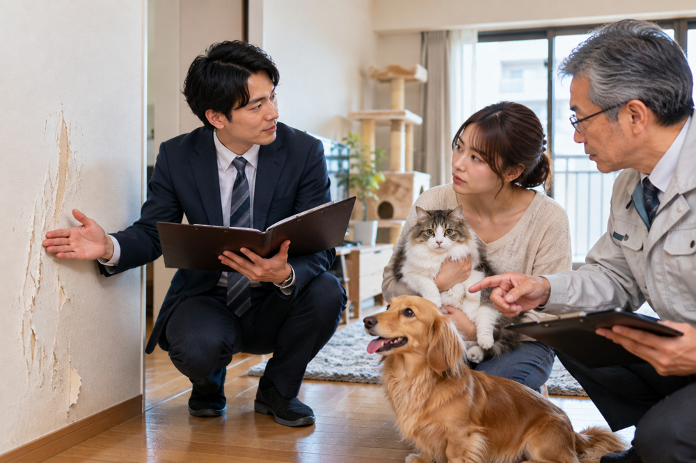 賃貸で無断ペット飼育が発覚したら？オーナーが確認したい契約違反・原状回復・退去対応の画像