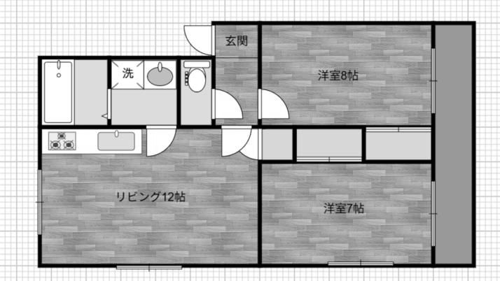 ジェミニ102 間取り図