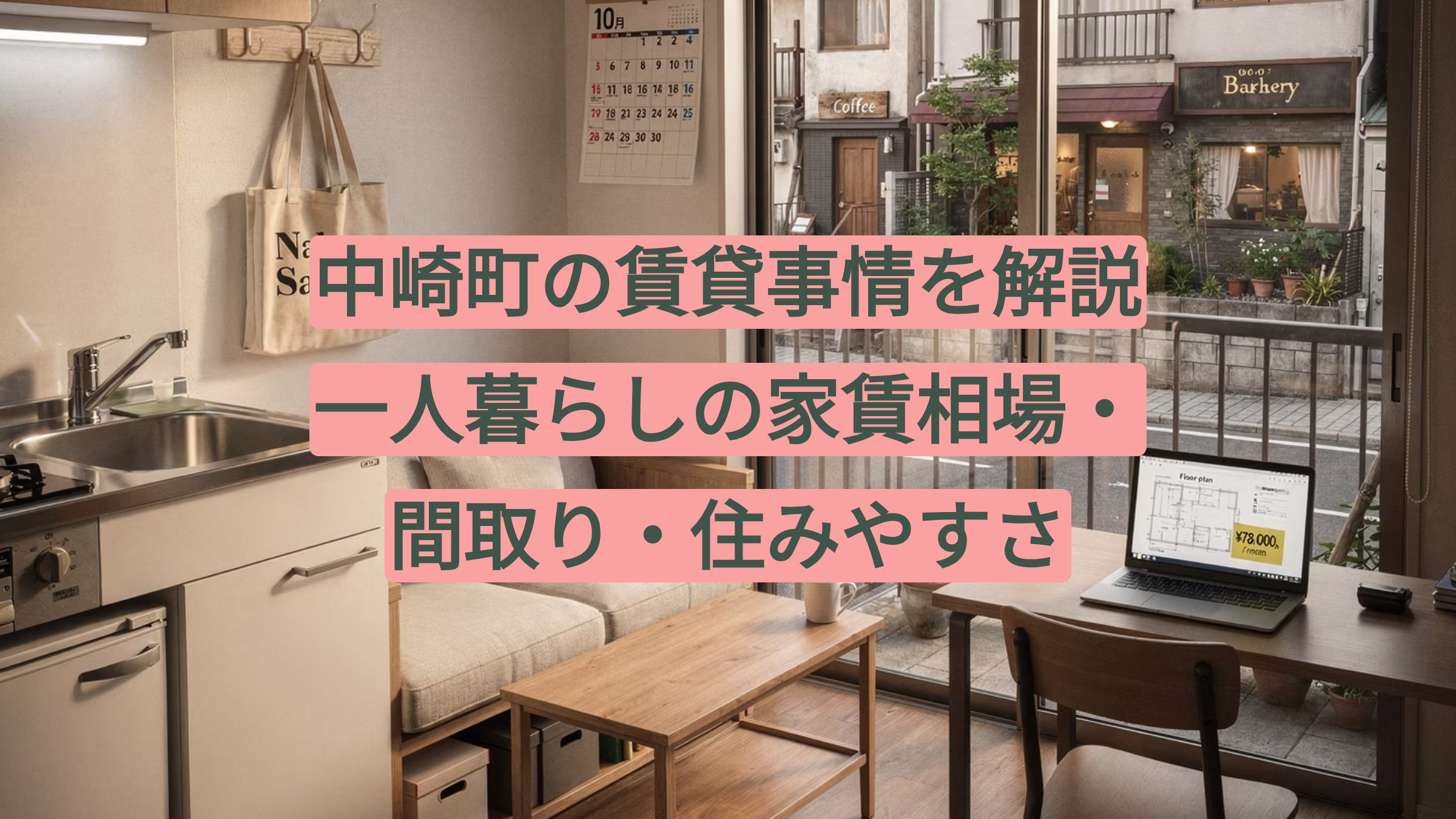 中崎町の賃貸事情を解説｜一人暮らしの家賃相場・間取り・住みやすさの画像