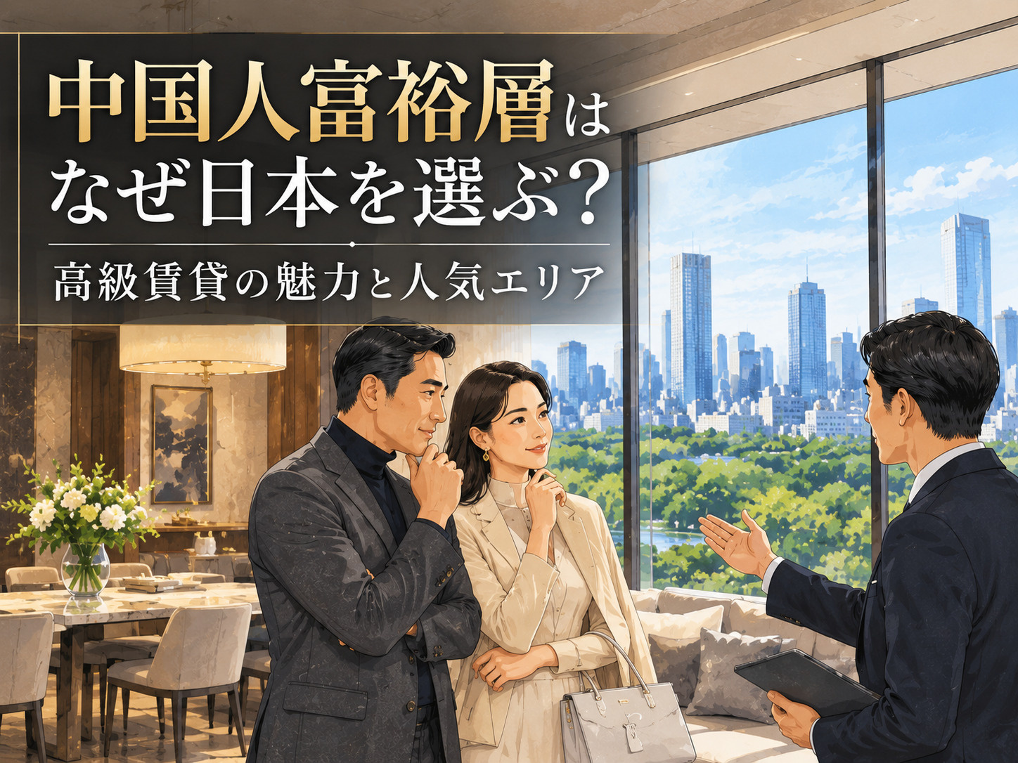 中国人富裕層はなぜ日本を選ぶ?高級賃貸の魅力と人気エリアの画像