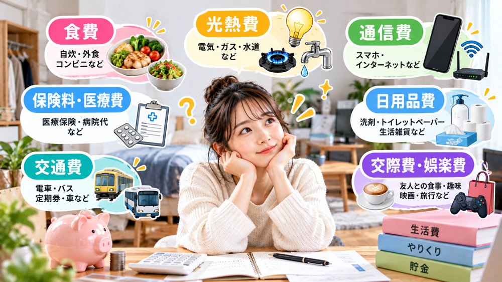 一人暮らしの家賃以外はどんな生活費が必要？内訳を知って無理のない予算を立てようの画像