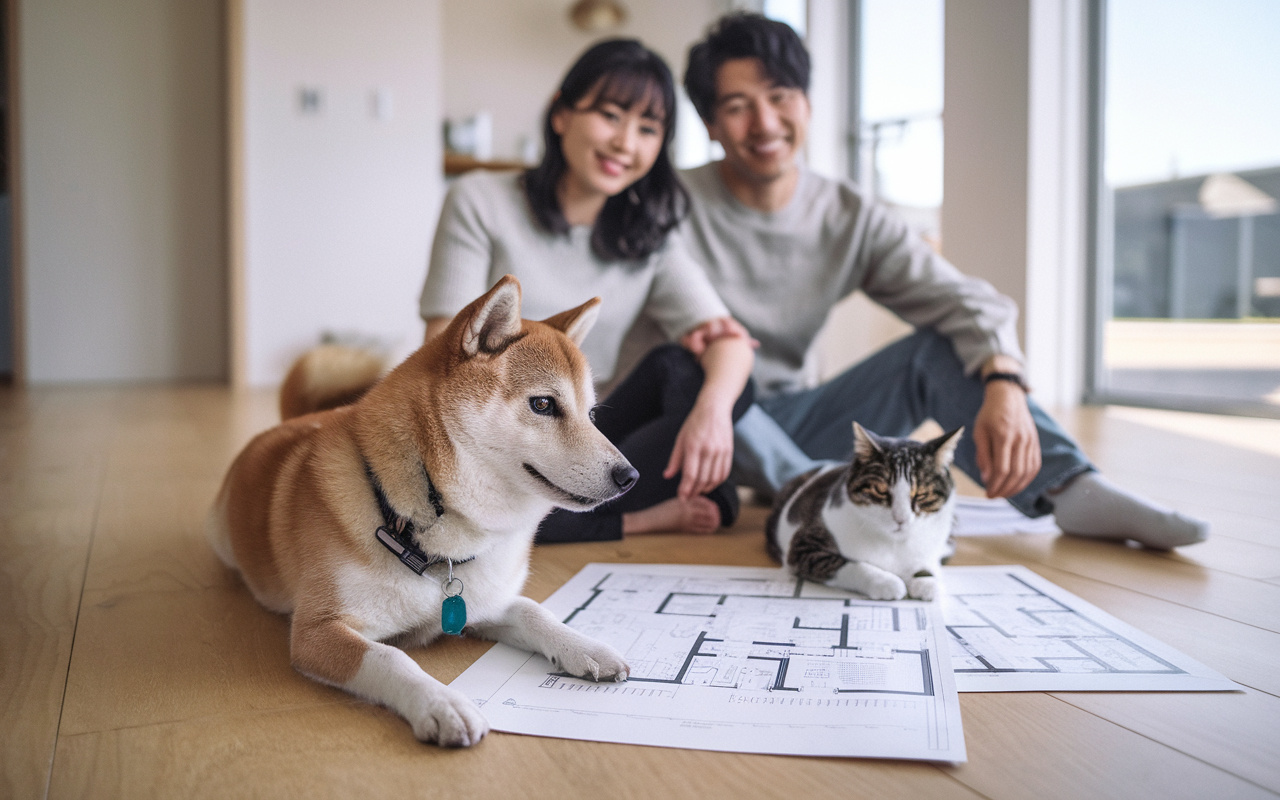 ペットと暮らす新築戸建ての工夫!快適に暮らせる間取りの考え方の画像