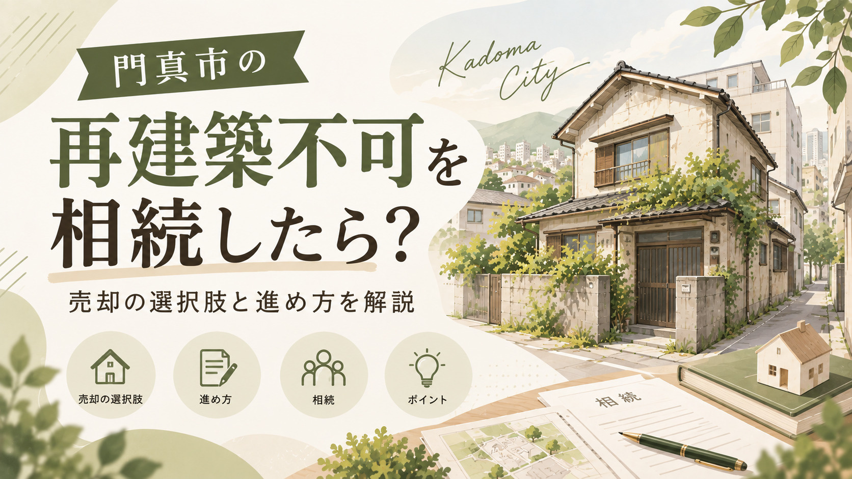 門真市の再建築不可を相続したら?売却の選択肢と進め方を解説の画像