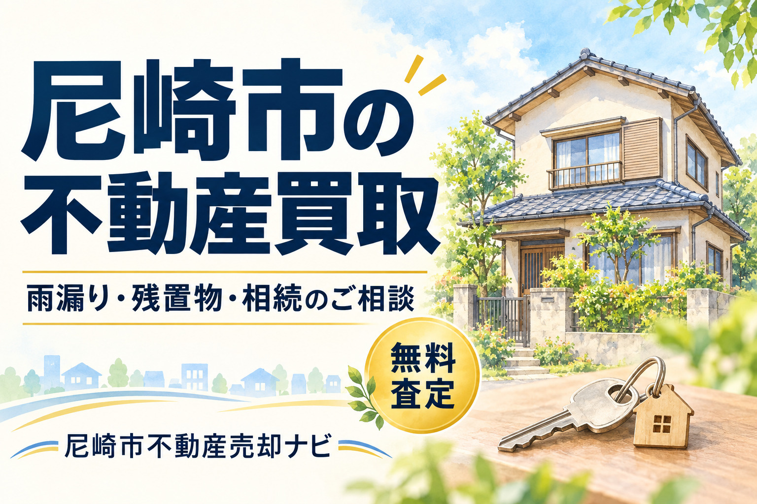 尼崎市の不動産買取・無料査定｜自社買取の尼崎市不動産売却ナビの画像