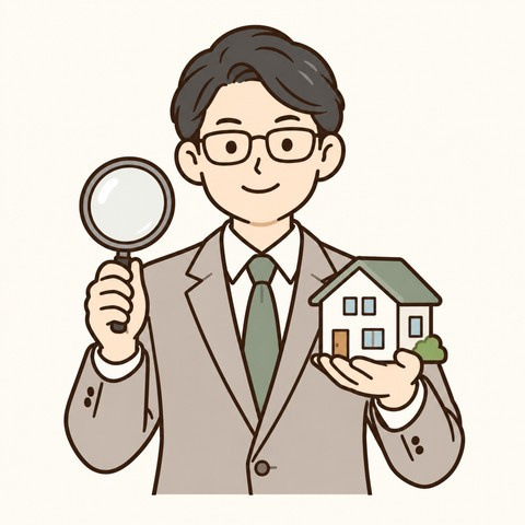 不動産鑑定士の人物イラスト