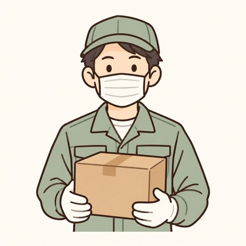 遺品整理業の人物イラスト